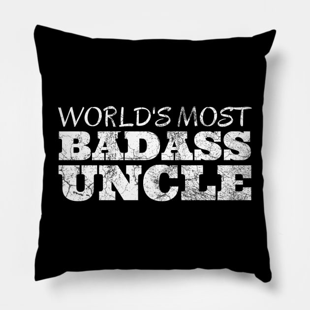 World's Most Badass Uncle Pillow by IndiPrintables