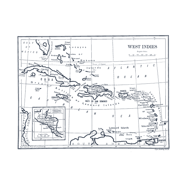 West Indies Map 1893 by goodieg