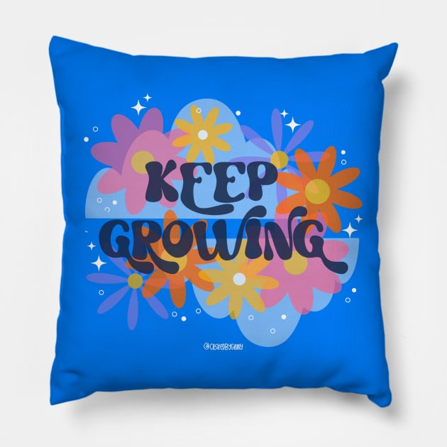 Keep Growing Pillow by createdbyginny
