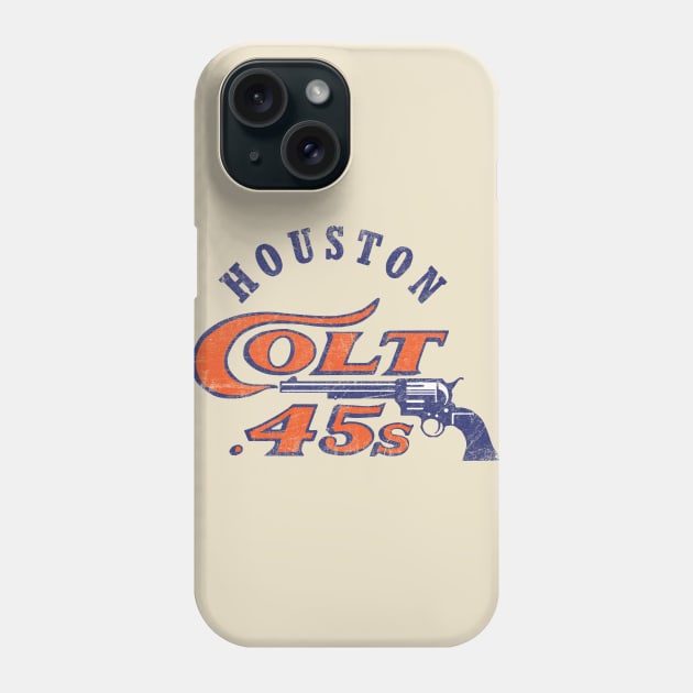 Houston Colt 45 Vintage Logo Phone Case by Alema Art