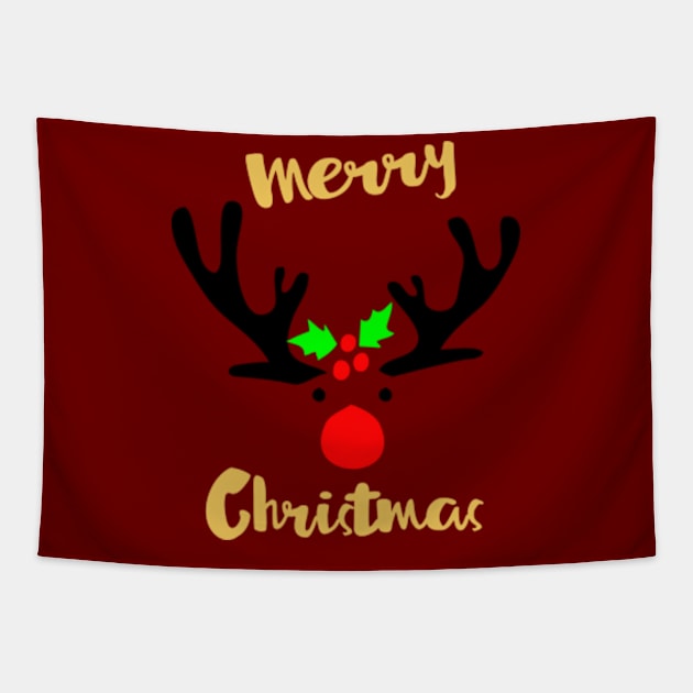 Merry Christmas Tapestry by CindyS