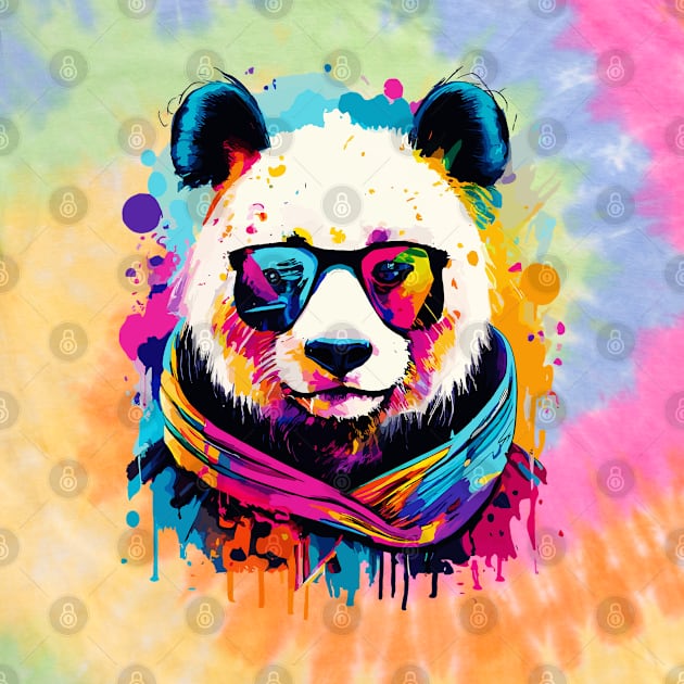 Panda Colourful - Cute Panda Bear by BigWildKiwi