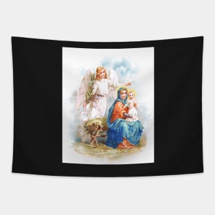 Madonna, Child and Angel Tapestry