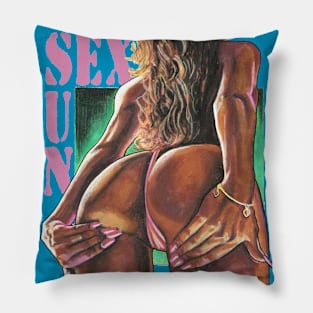 sex n sun Pillow