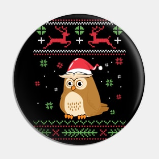 Merry owlmas Pin