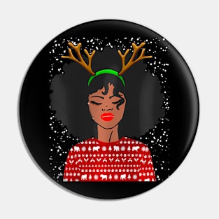 Womens Cute Holiday Festival Snow Day Party Pin