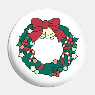 Christmas wreath Pin