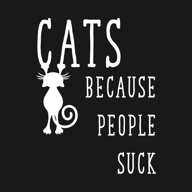 Cats Because People Suck by captainmood