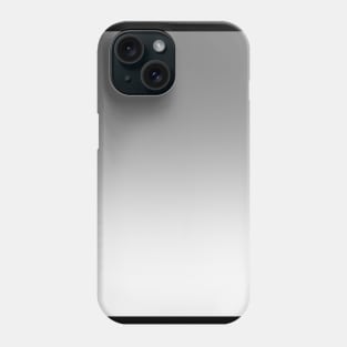 Gray to White Horizontal Linear Gradient Phone Case