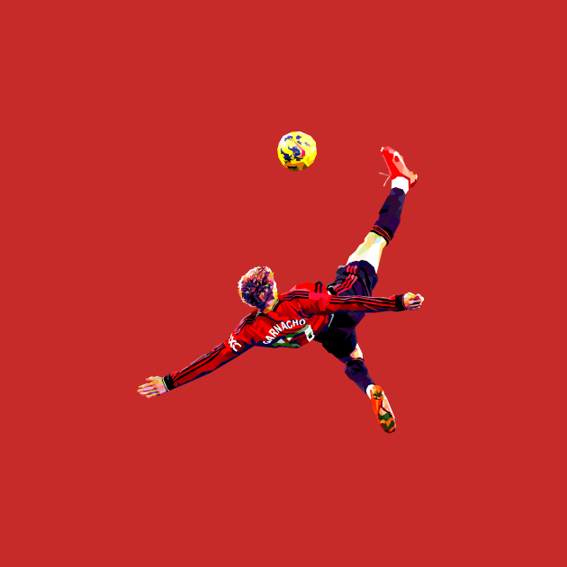 Garnacho Bicycle Kick WPAP by awangwidyatama