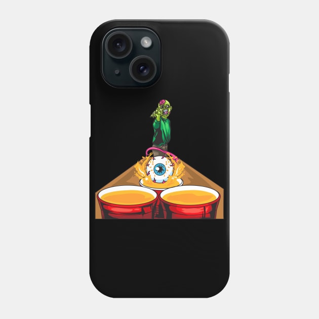 Zombie Beer Pong | Student College Party | Beer Pong Phone Case by Proficient Tees