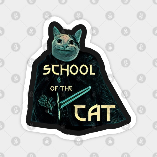 School of the Cat - Fantasy - Funny Magnet by Fenay-Designs