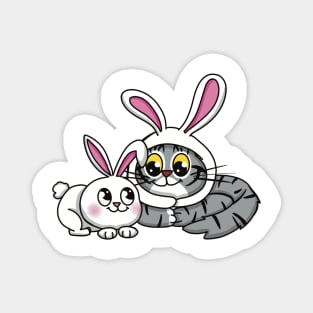 Bunny Kitty Magnet