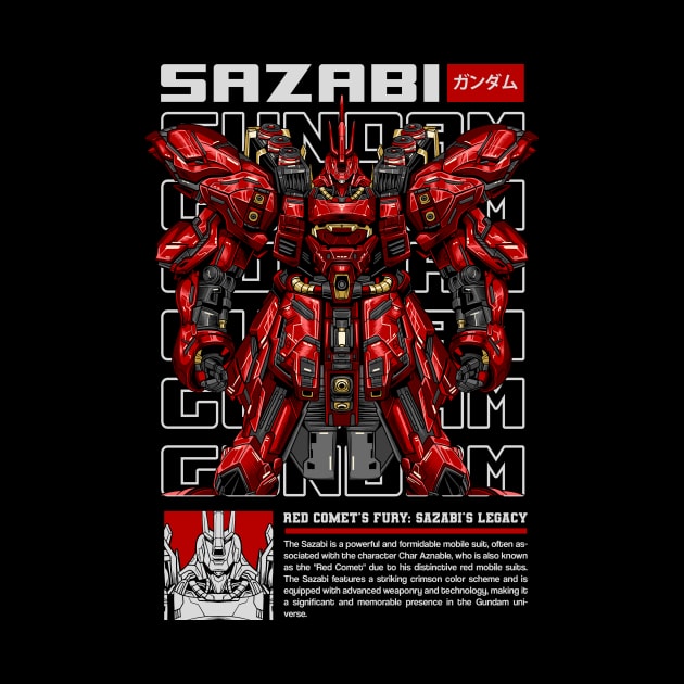 Sazabi Gundam Series by Harrisaputra