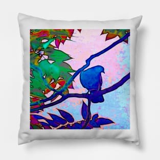 Bird On Branch #2a Pillow