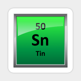 Tin Periodic Table Element Symbol Magnet