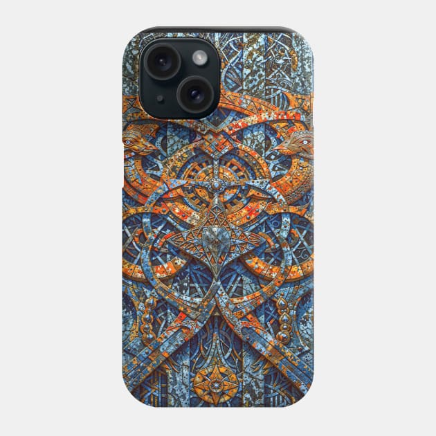 Interlocking Abstract Geometric Figures Dimensions Phone Case by Creative Art Universe
