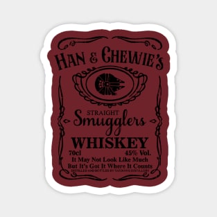 Han and Chewie's Straight Smugglers Whiskey Magnet