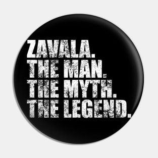 Zavala Legend Zavala Family name Zavala last Name Zavala Surname Zavala Family Reunion Pin