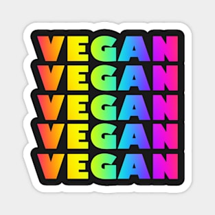 VEGAN RAINBOW STACK Magnet