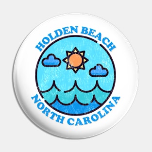 Holden Beach, NC Summertime Vacationing Ocean Skyline Pin