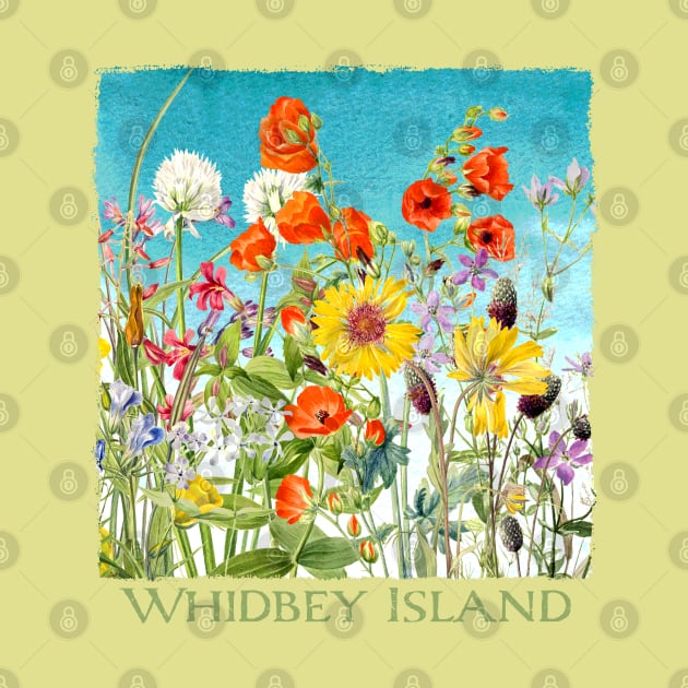 Whidbey Island Washington Floral Gardeners by Pine Hill Goods