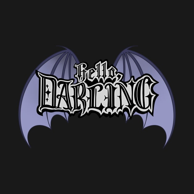 Hello Darling Bat Wings Design by Thenerdlady