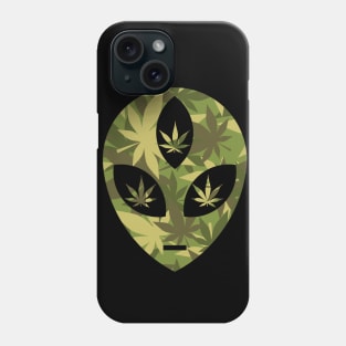 Third Eyed Alien Head: Weed Camo Edition Phone Case