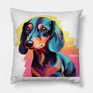 Groovy Dapple Dachshund Pillow