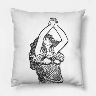 With arms raised woman crying Pillow