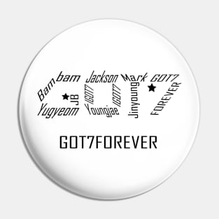 GOT7 forever collage black Pin