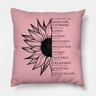 Your Identity In Christ - Bible Verses Pillow