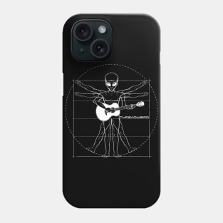 Davinci Alien Acoustic Guitar Player Phone Case