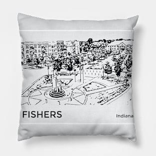 Fishers Indiana Pillow