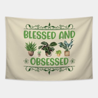 Blessed and Plant Obsessed Tapestry