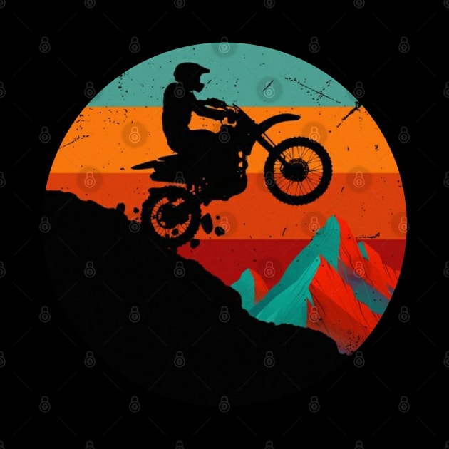 Retro motorcycle Adventure in the Mountains by StarMa