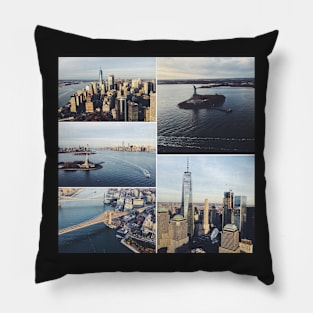 New York from the sky Pillow