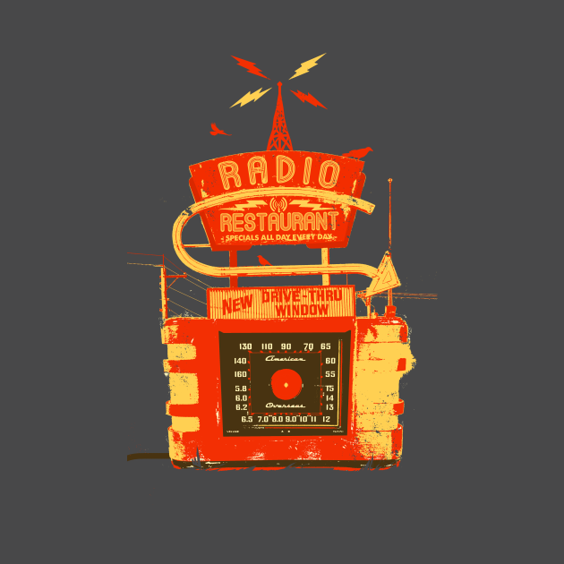 Discover RADIO RESTAURANT - Vintage - T-Shirt