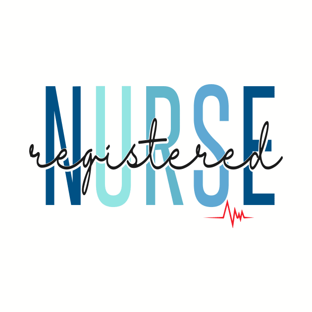 Vintage Registered Nurse RN Nursing Nurse Day and Nurse Week by Flow-designs