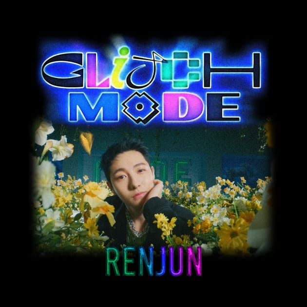 renjun from nct dream - glitch mode by GlitterMess