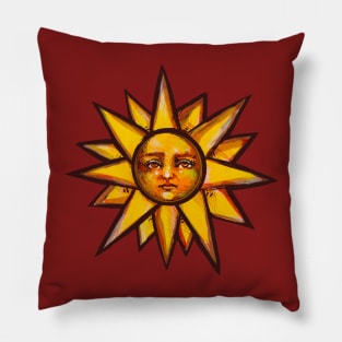 Sun Compass Style Icon Pillow