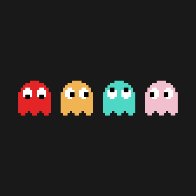 Pacman ghosts by seingalad