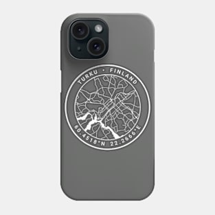 Turku Map Phone Case