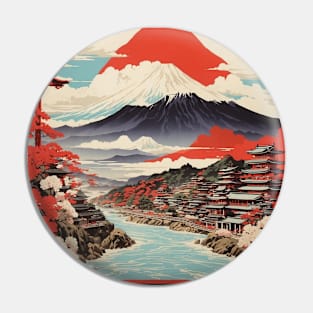 Miyagi Japan Travel Vintage Tourism Poster Pin