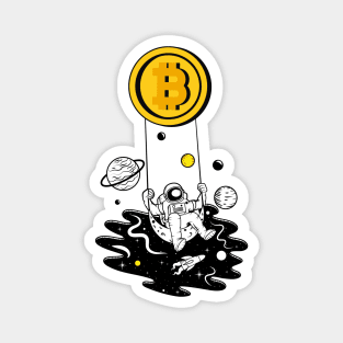 Bitcoin Crypto To The Moon Magnet