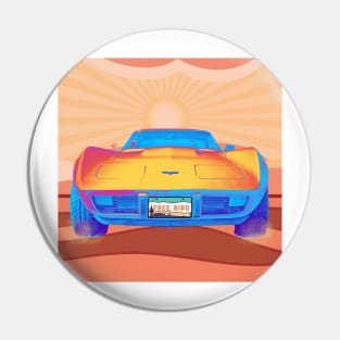 Free Bird Corvette Pin