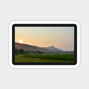 Summer Sunset over a Rural Landscape Magnet