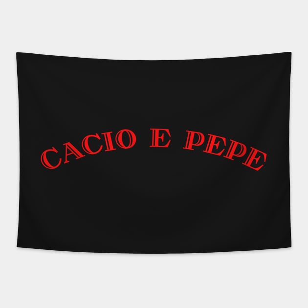 Cacio e pepe pasta - Cacio e pepe food Tapestry by Rubi16