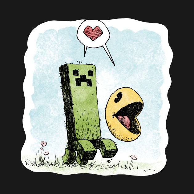 Disover Pac and Pal - Creeper Minecraft - T-Shirt