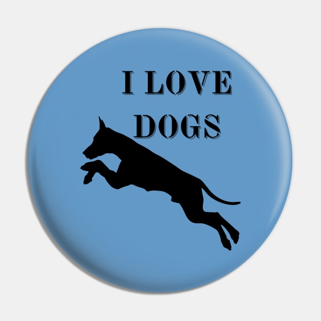 I love dogs Pin by Art-Julia